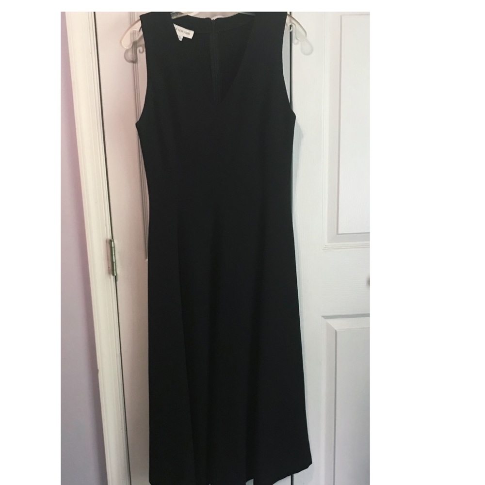 Jones New York Black Sleeveless A Line Dress